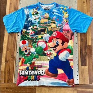 Super Nintendo World Shirt Grand Opening Universal Studios Super Mario - Limited